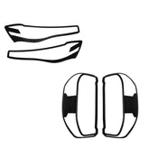 Headlight Taillight Covers FOR LDV T60 2020-2024 Matte Black Trims